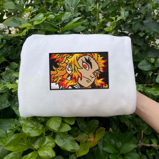 White Rengoku Embroidered Sweatshirt