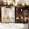 Embroidered Autumn Sweatshirt, Cozy Embroidered Sweatshirt