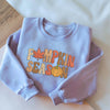 Embroidered Pumpkin Season Sweatshirt, Cozy Autumn Sweatshirt