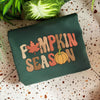 Embroidered Pumpkin Season Sweatshirt, Cozy Autumn Sweatshirt
