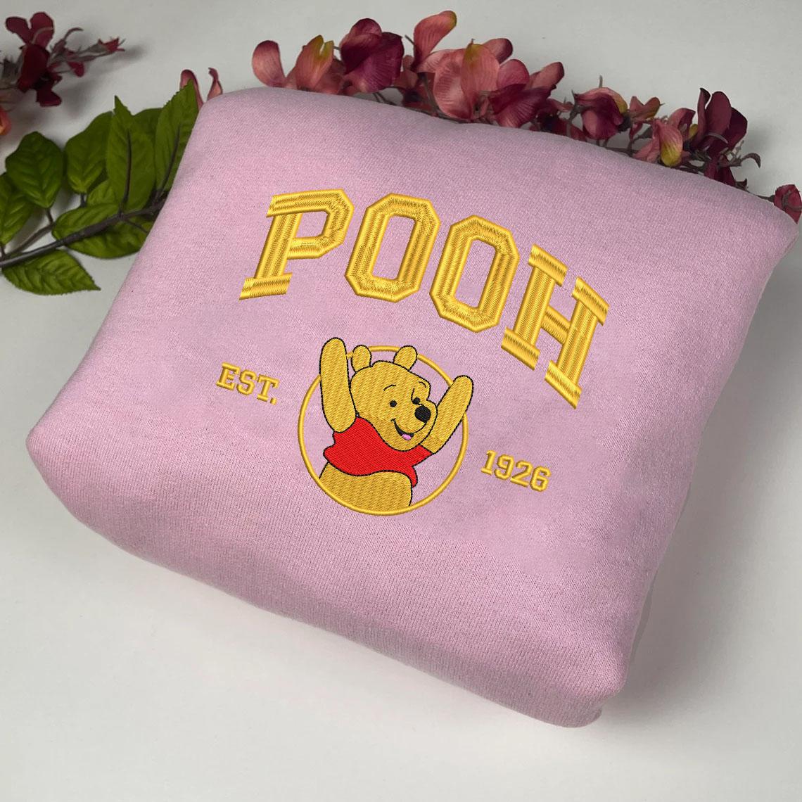 Pooh And Friends Embroidered Shirt, Gifts For Who Love Winnie The Pooh Movie