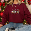 Disney Christmas Embroidered Sweatshirt, Mickey & Friends Holiday Lights Sweater, Cute Festive Embroidery Top, Cozy Winter Disney Gift ESE264