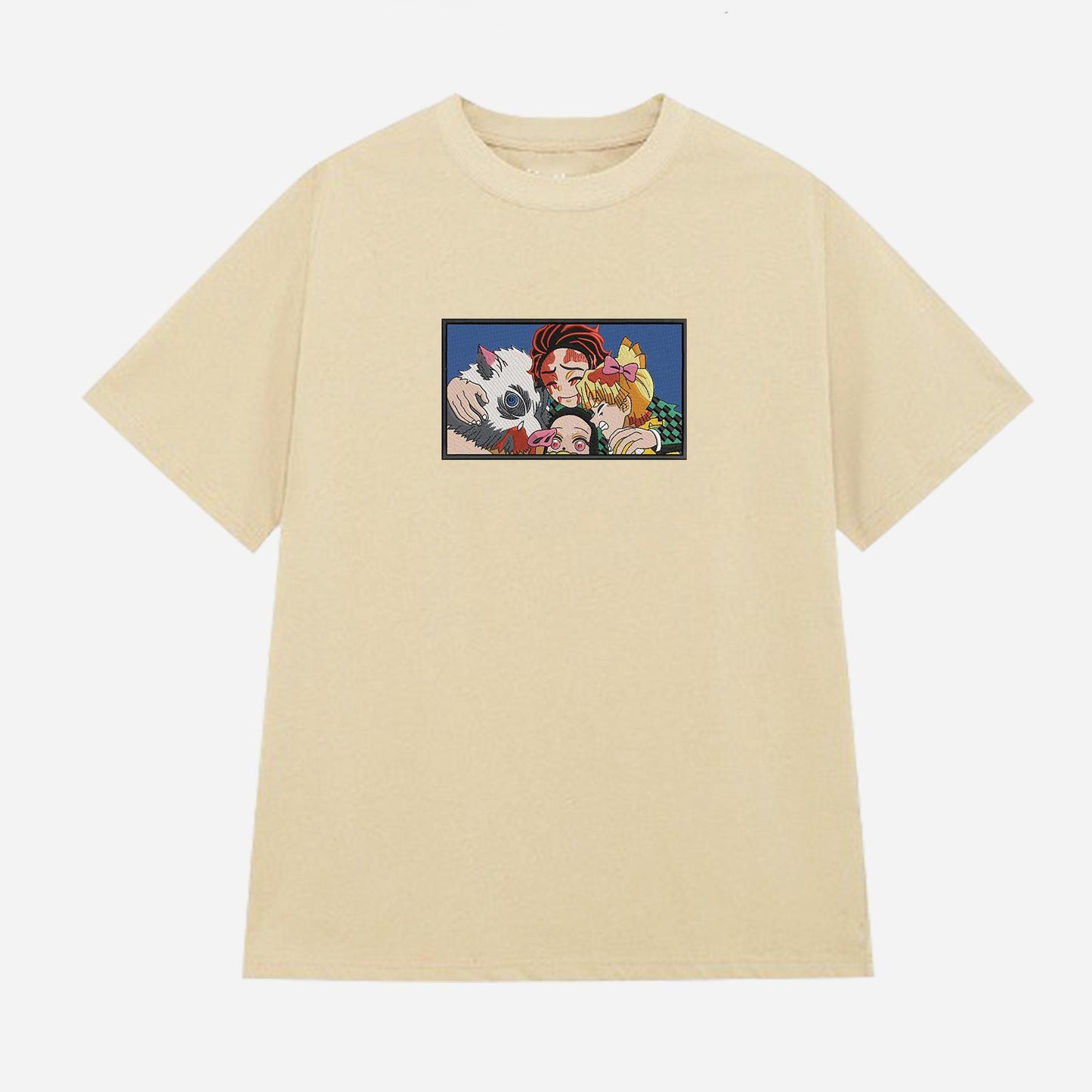 Embroidered Demon Slayer Friends Sweatshirt, Vintage Anime Shirt