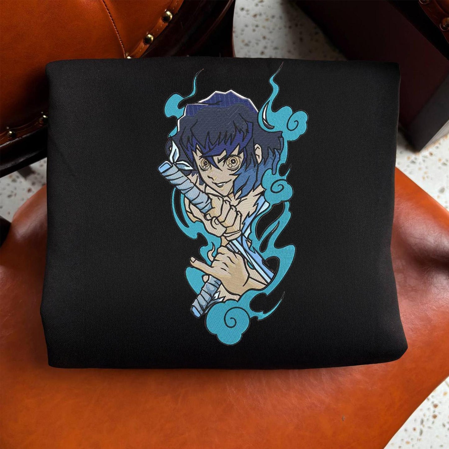 Embroidered Inosuke Sweatshirt, Demon Slayer Shirt