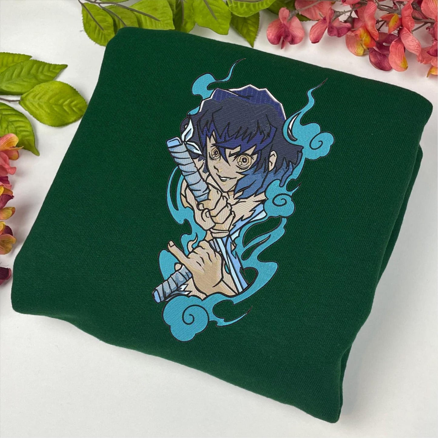 Embroidered Inosuke Sweatshirt, Demon Slayer Shirt