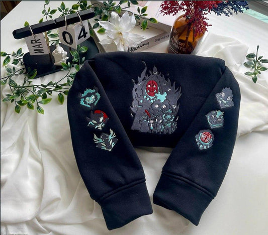 Embroidered Solo Leveling Sweatshirt, Anime Shirt