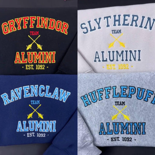 Embroidered  Hogwarts Alumni Sweatshirt, Harry Potter Shirt