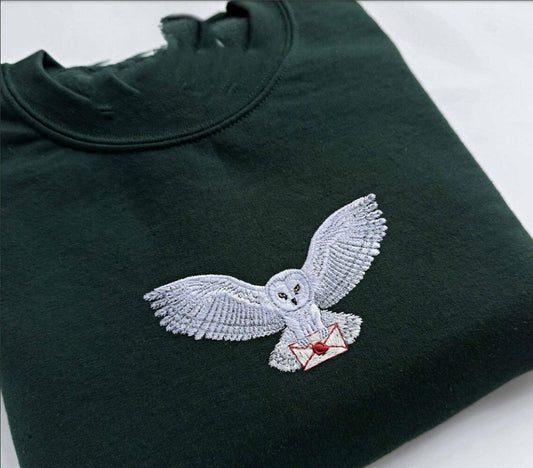 Embroidered Magical Mail Delivery Sweatshirt, Wizard World Shirt