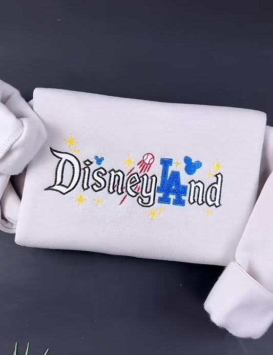 Embroidered Disneyland LA Sweatshirt, Disney Shirt