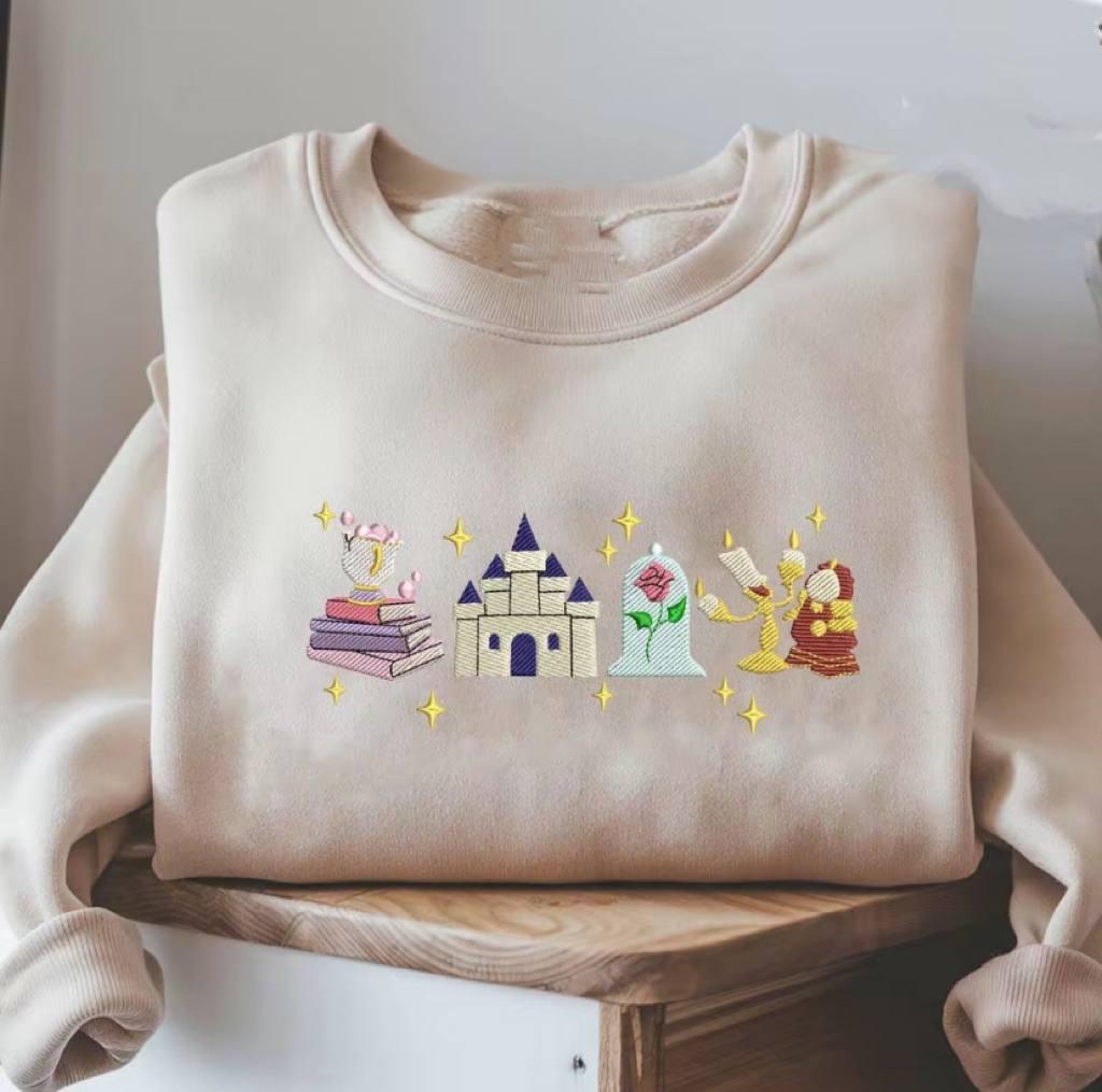 Embroidered Cinderella-Inspired Disney Sweatshirt, Fairytale Dreams in Every Stitch