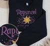 Embroidered Dreams of Rapunzel Sweatshirt, Disney Princess Shirt