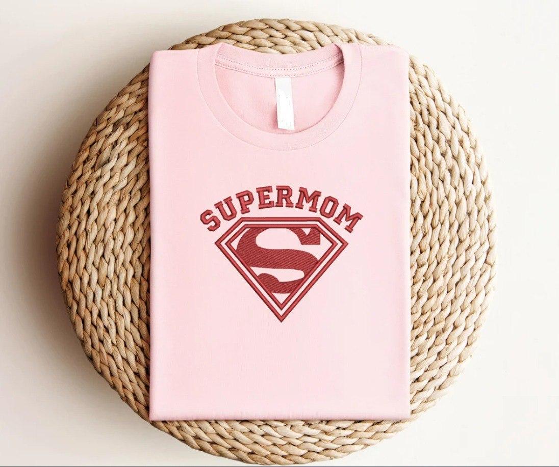 Embroidered Supermom Sweatshirt, The Heroic Sweatshirt Every Mom Deserves