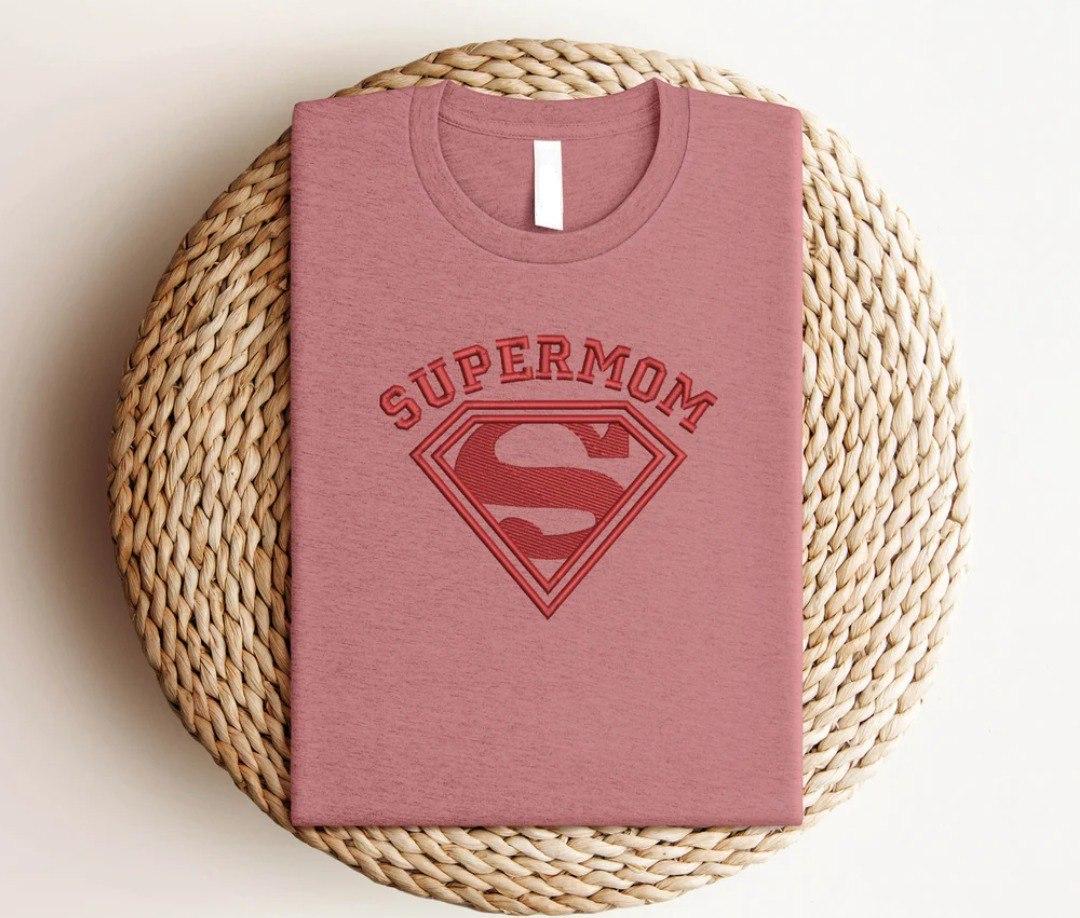 Embroidered Supermom Sweatshirt, The Heroic Sweatshirt Every Mom Deserves