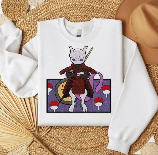 Embroidered Mewto Madara Sweatshirt, Poke'mon Shirt