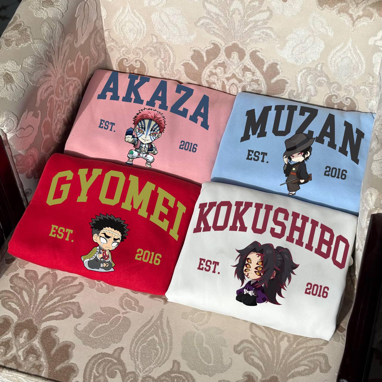 Vintage Demon Slayer Characters Sweatshirt, Kimetsu No Yaiba Shirt