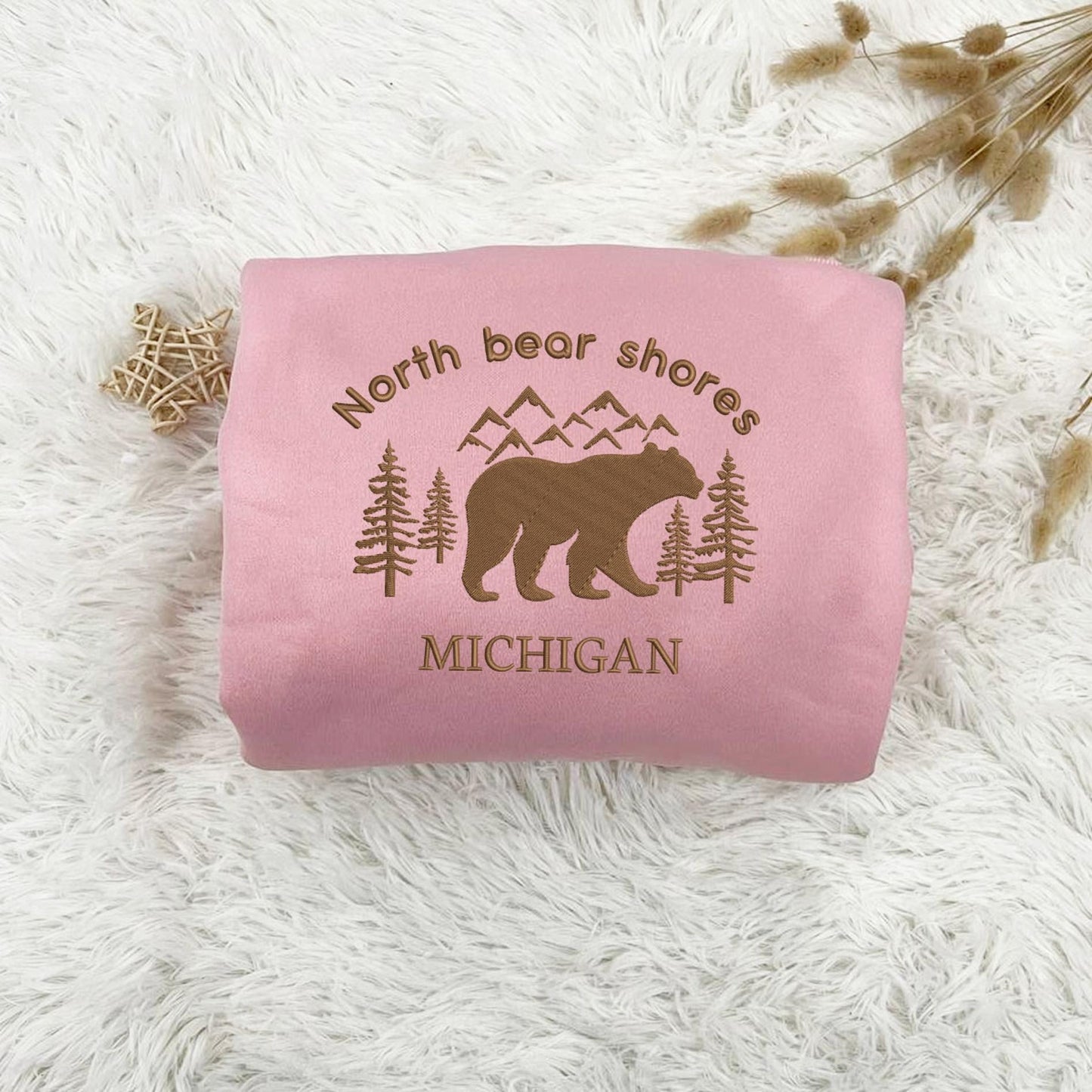 North Bear Shores Michigan Embroidered Shirt