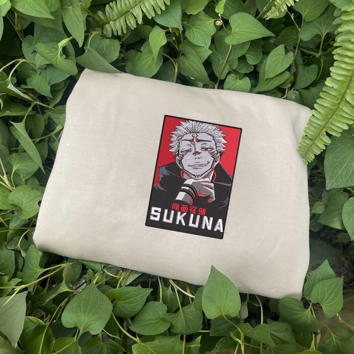 Sukuna Sweatshirt, Itadori Yuji Shirt, Jujutsu Kaisen Embroidered Shirt