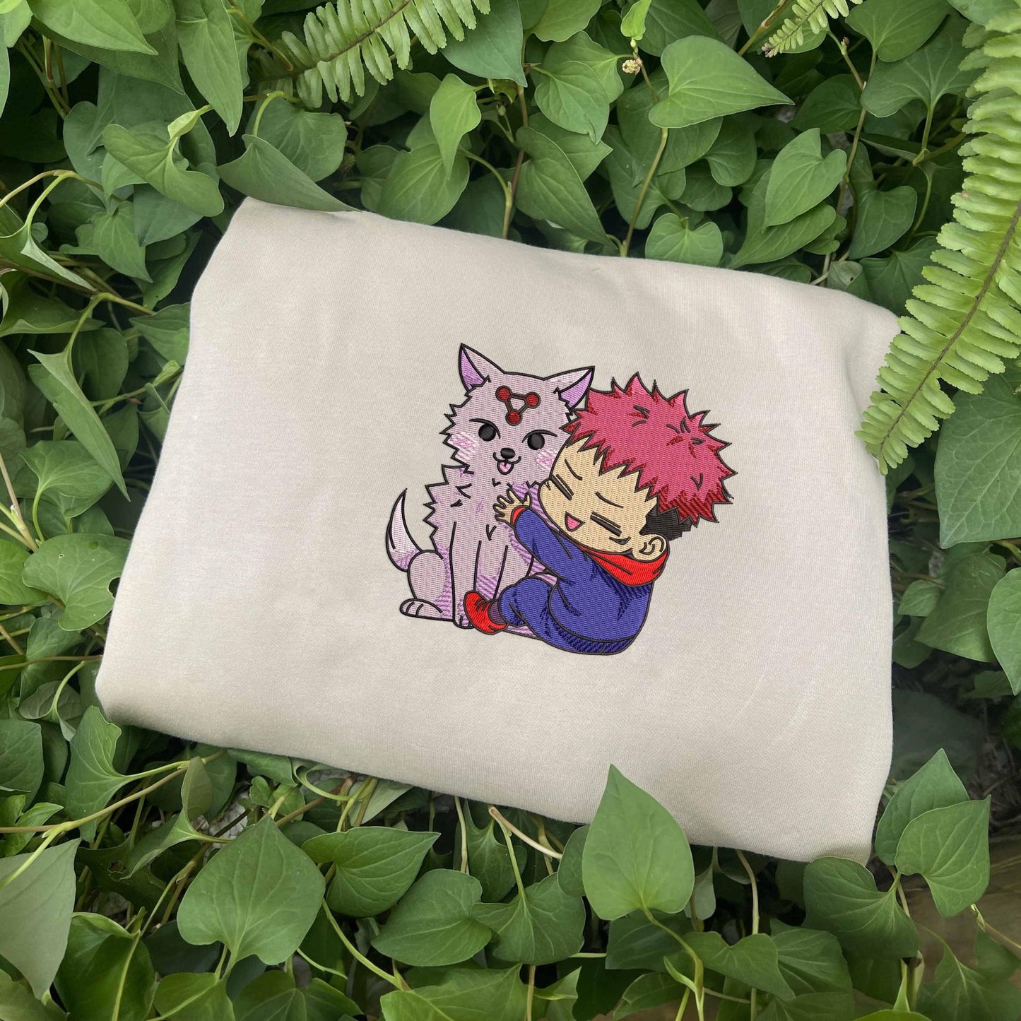 Itadori Yuji Shirt, Jujutsu Kaisen Character Embroidered Shirt