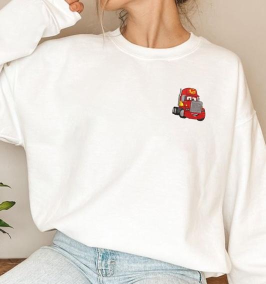 Cars Characters - Mack Embroidered Shirts, Gift For Fans Of The Cars Movie