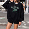 Black Sweatshirt With Barkley 26 Philadelphia Embroidered On Model