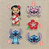 Numbered Patches One To Five On Neutral Fabric Background