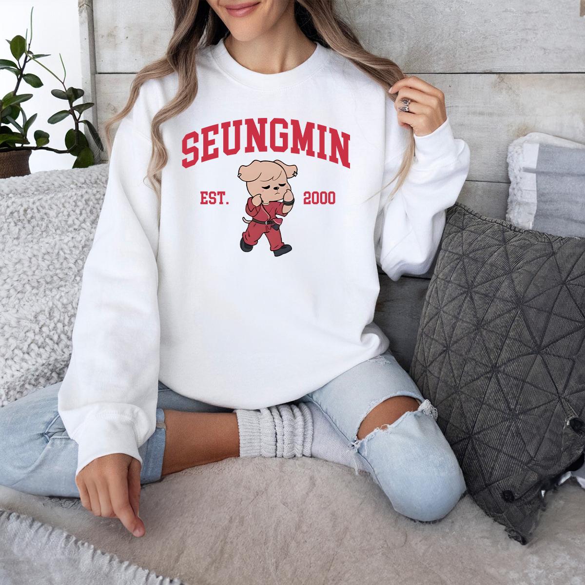 Seungmin print crewneck sweatshirt