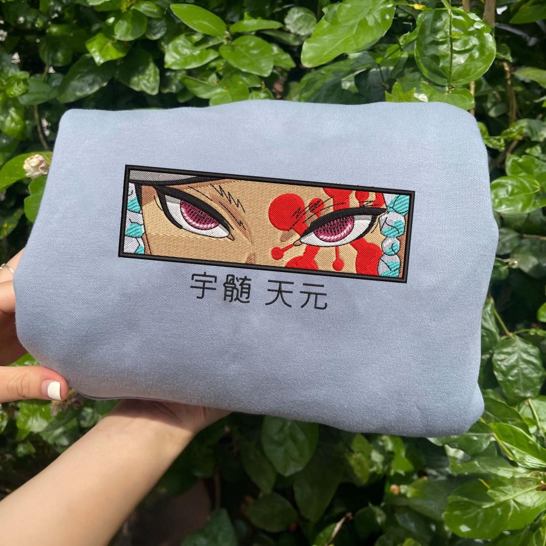 Light Blue Tengen Embroidered Sweatshirt