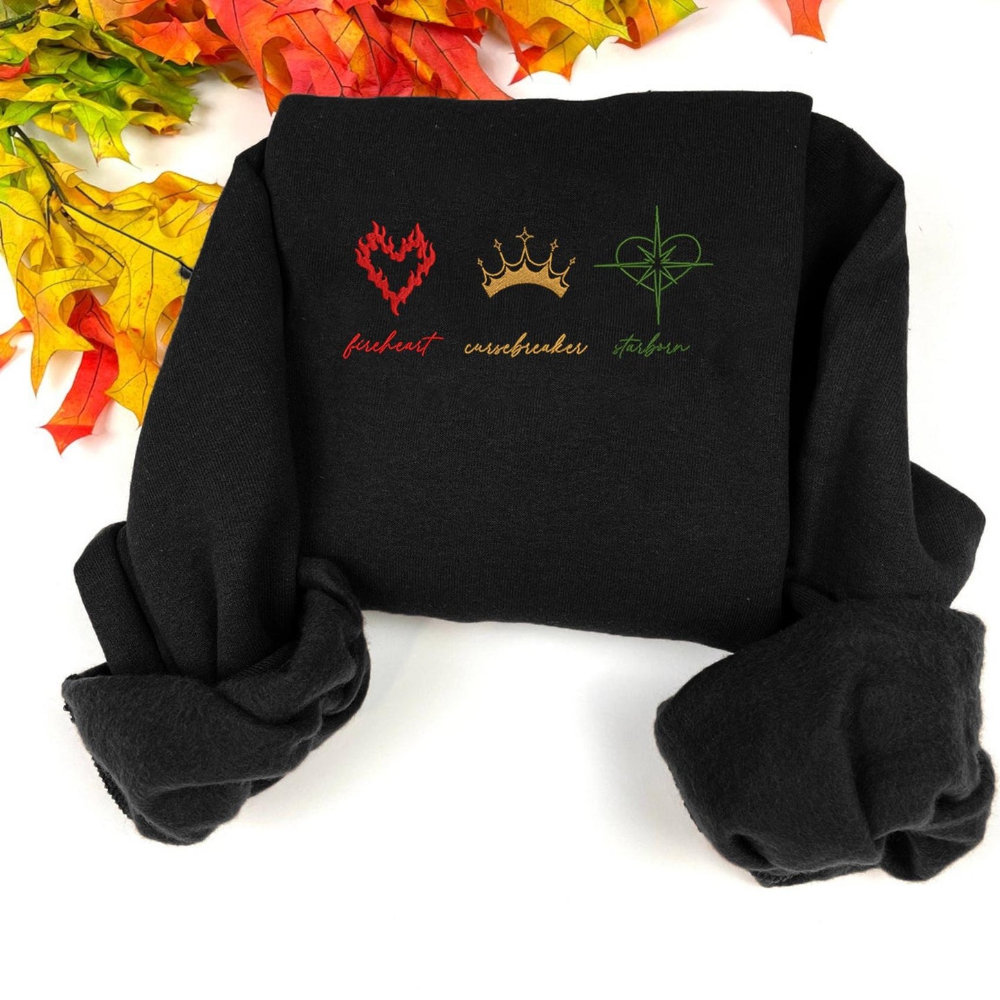 Black Throne Of Glass Embroidered Sweatshirt