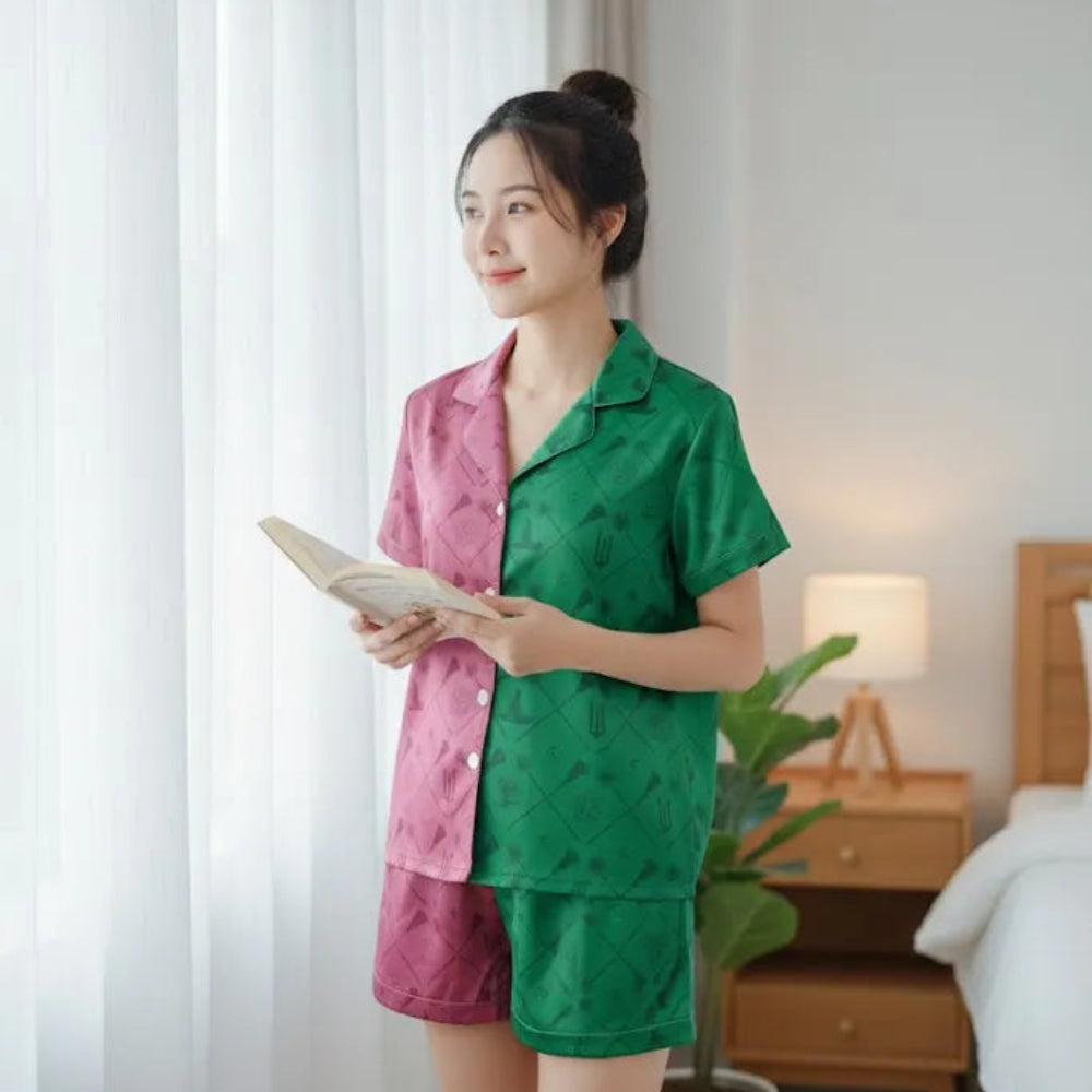 Serene Model In Breathable Wicked Pajama Set Morning Calm