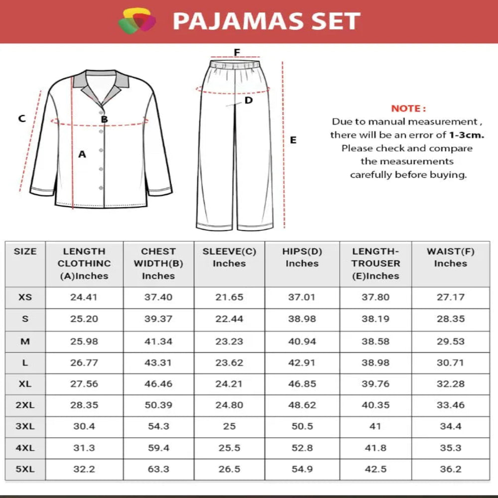 Size Unisex Wicked Pajamas Long Set