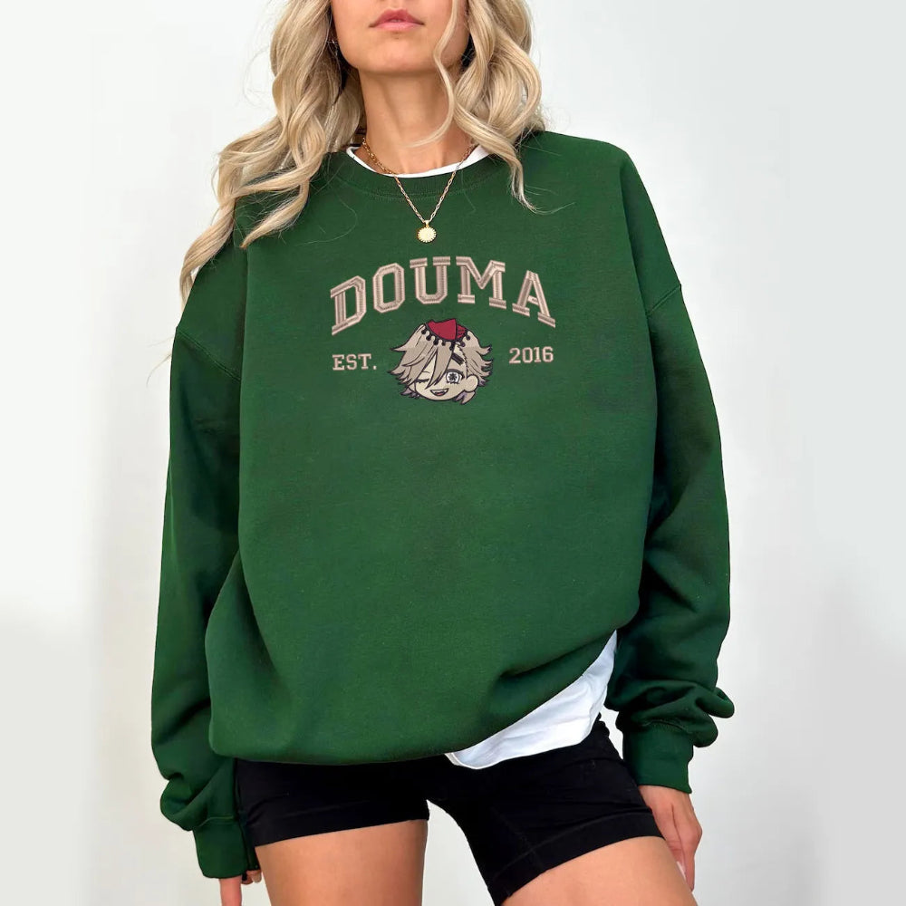 Douma Sweatshirt With Chibi Upper Moon And Est 2016