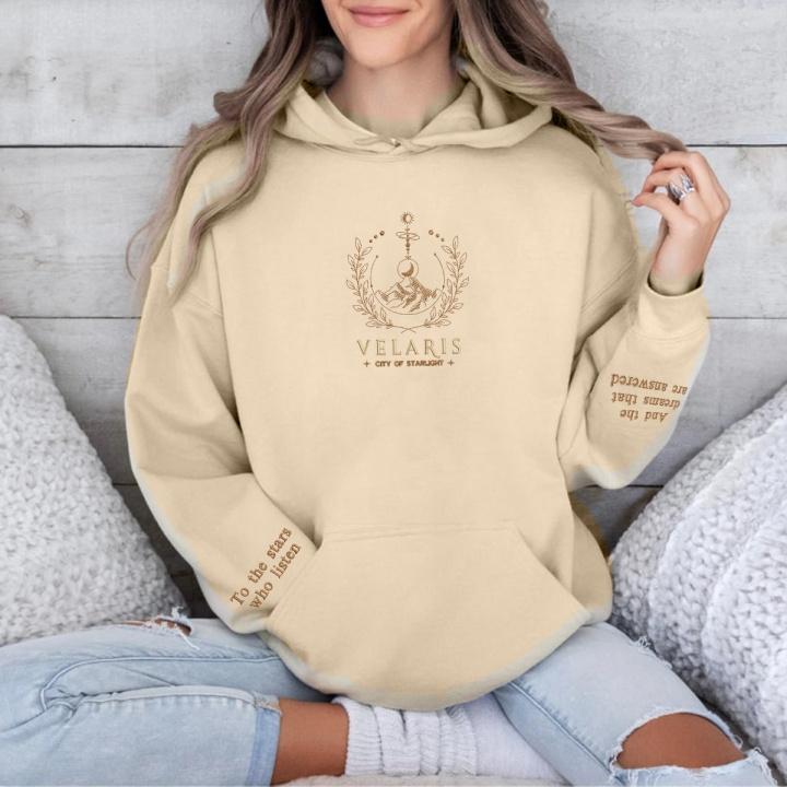 Sand Velaris Embroidered Sweatshirt