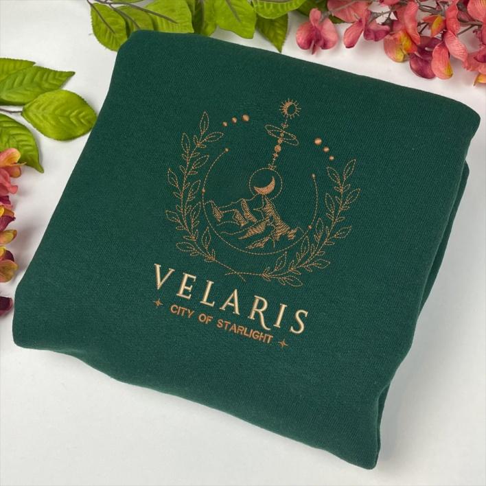 Forest Green Velaris Embroidered Sweatshirt