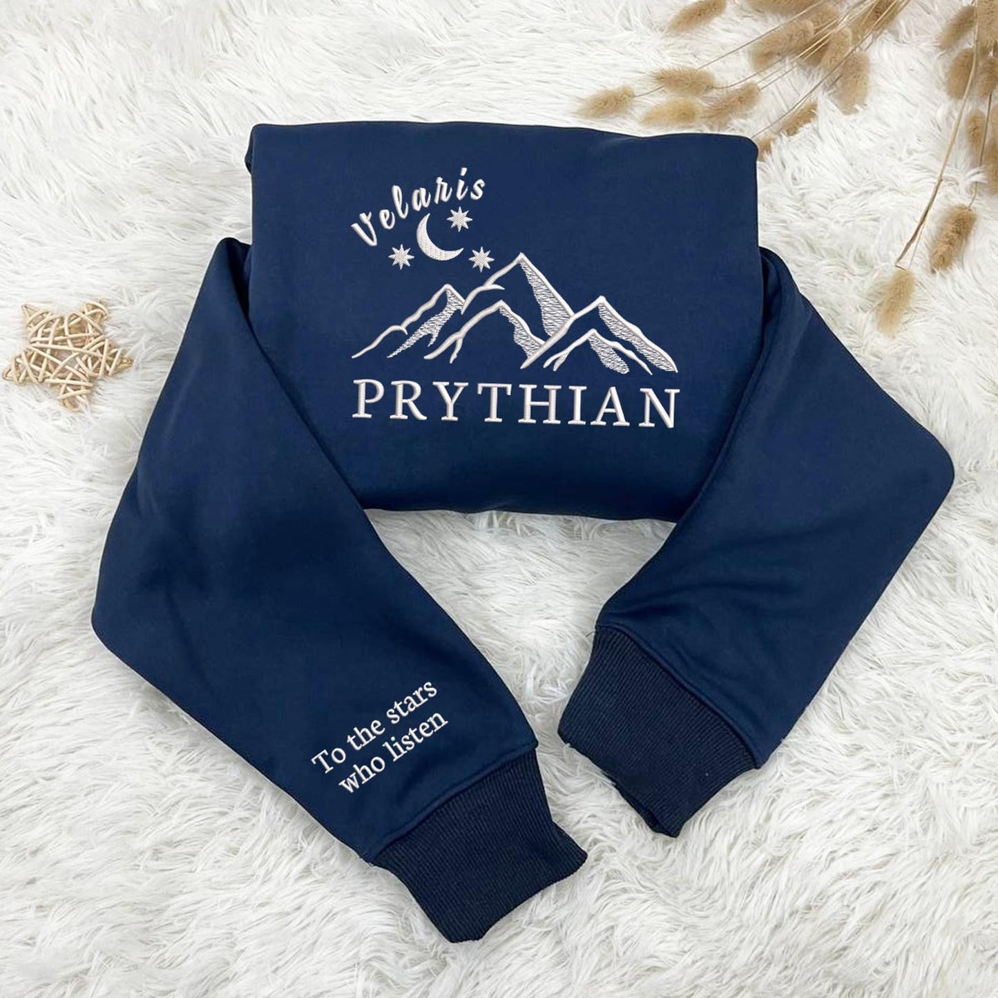 Royal Blue Velaris Embroidered Sweatshirt