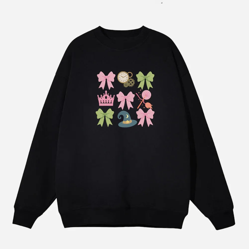 Black Wicked Embroidered Sweatshirt