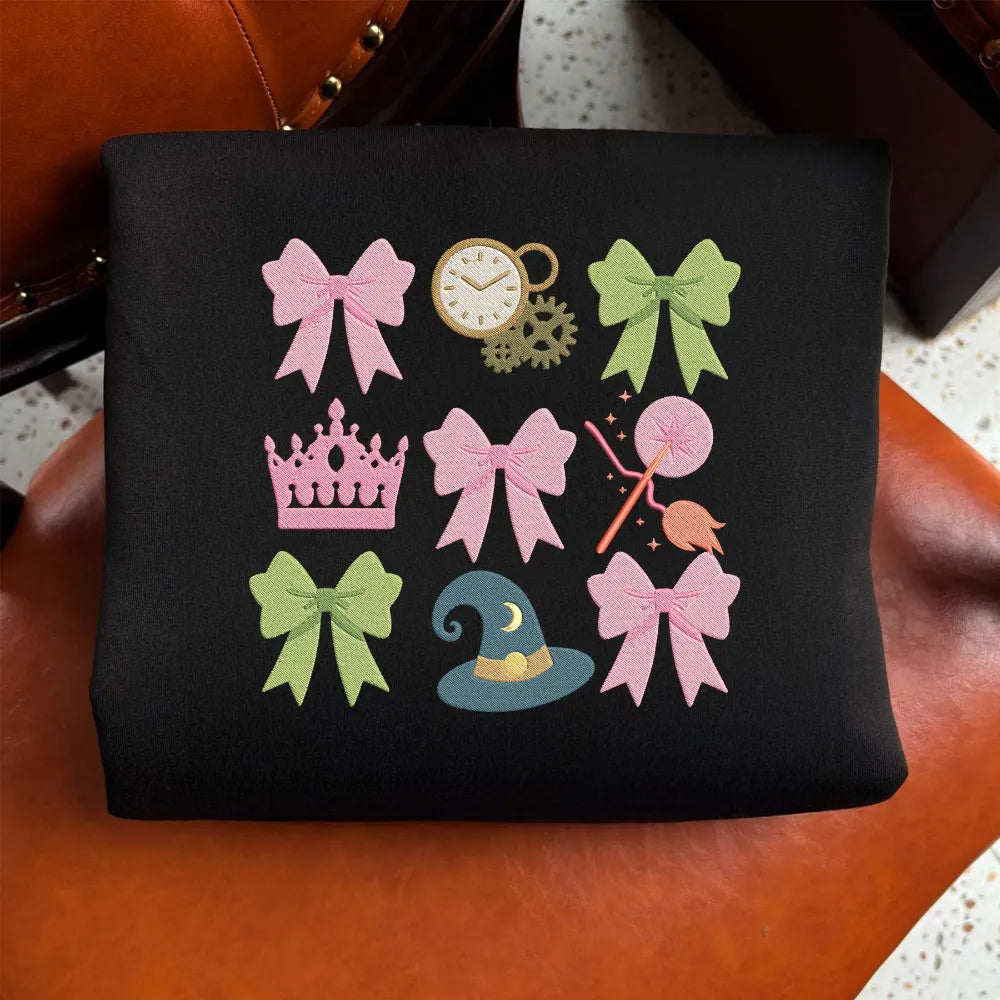 Wicked Embroidered Sweatshirt in Black