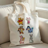 Tote Bag Adorned With Six Winnie The Pooh Friends Patches