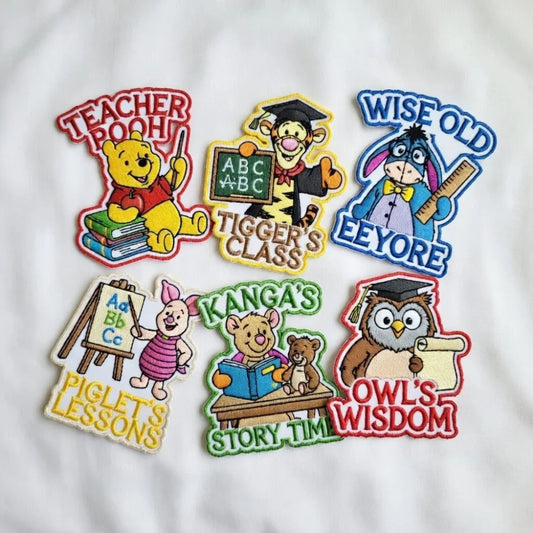 Collection Of Winnie The Pooh Teacher Patches
